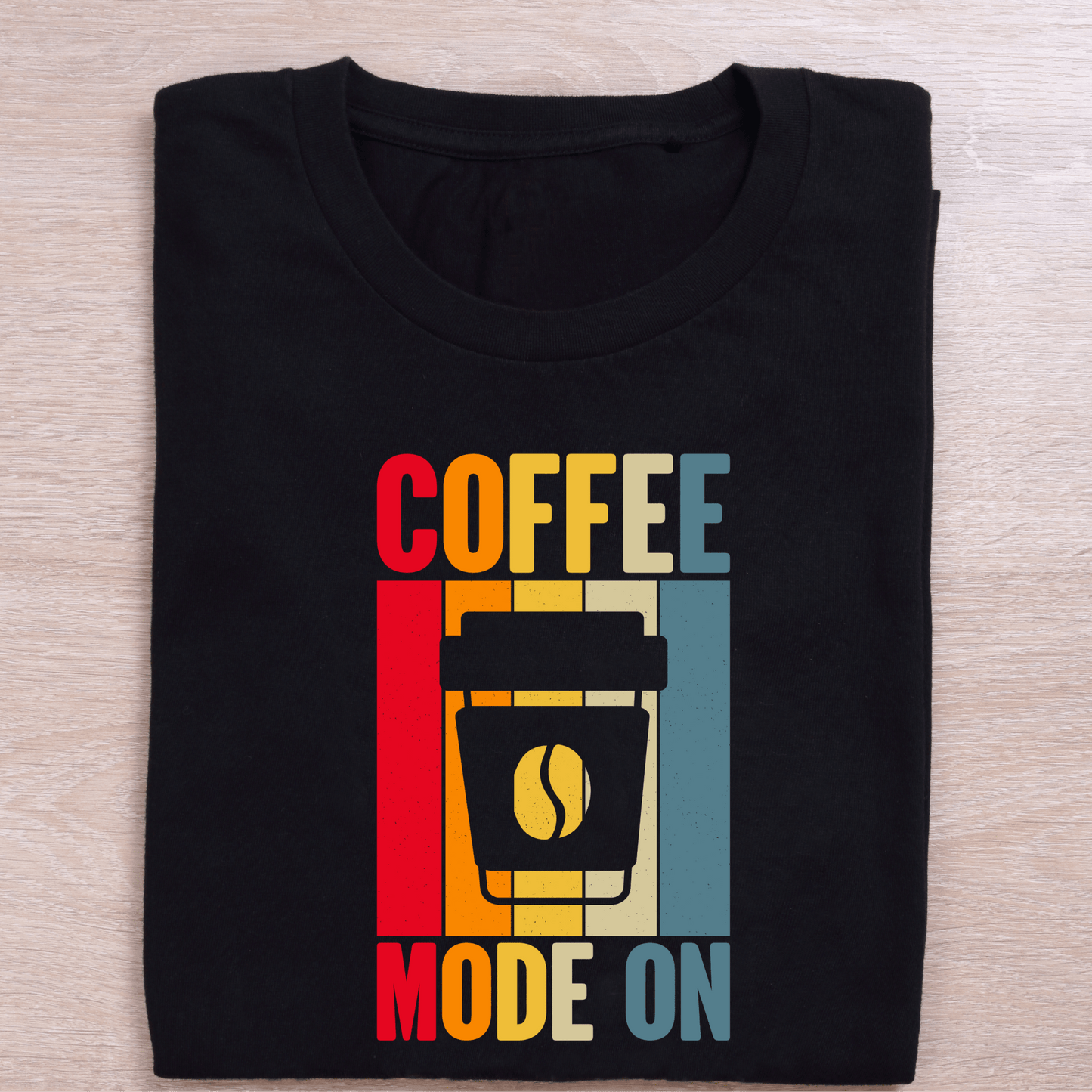 Coffee Mode On T-Shirt - TRESSNY - FRnHs - Bk - XS - Coffeemodeon - Fr - dtf