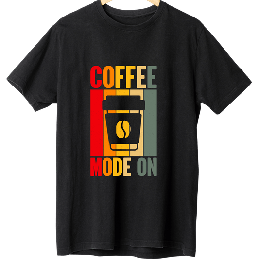 Coffee Mode On T-Shirt - TRESSNY - FRnHs - Bk - XS - Coffeemodeon - Fr - dtf