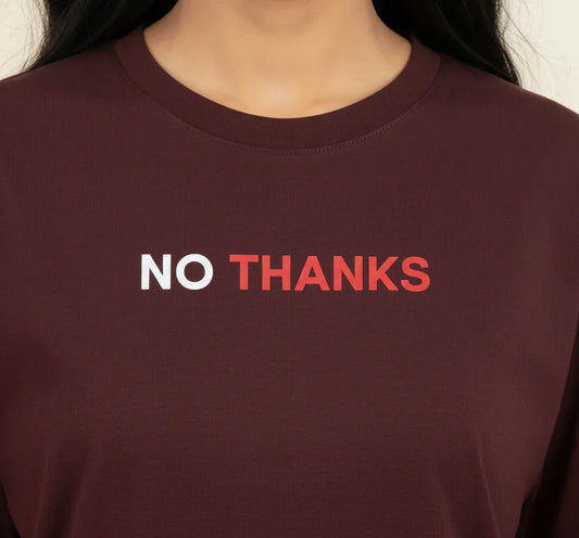 No Thanks Oversized Tee - TRESSNY