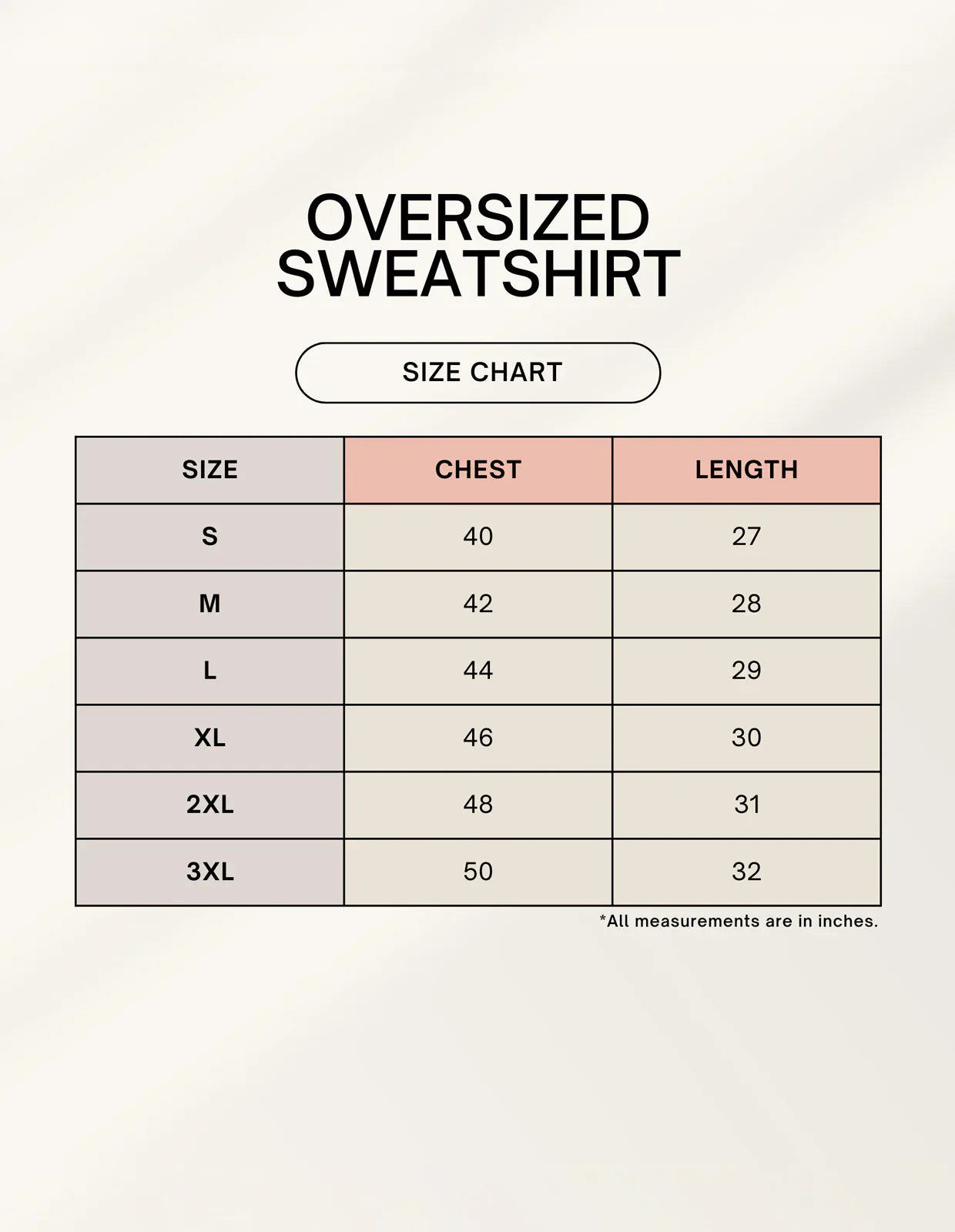 Color_Size Chart