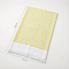 Pure cotton quick dry towel yellow texture detail – TRESSNY