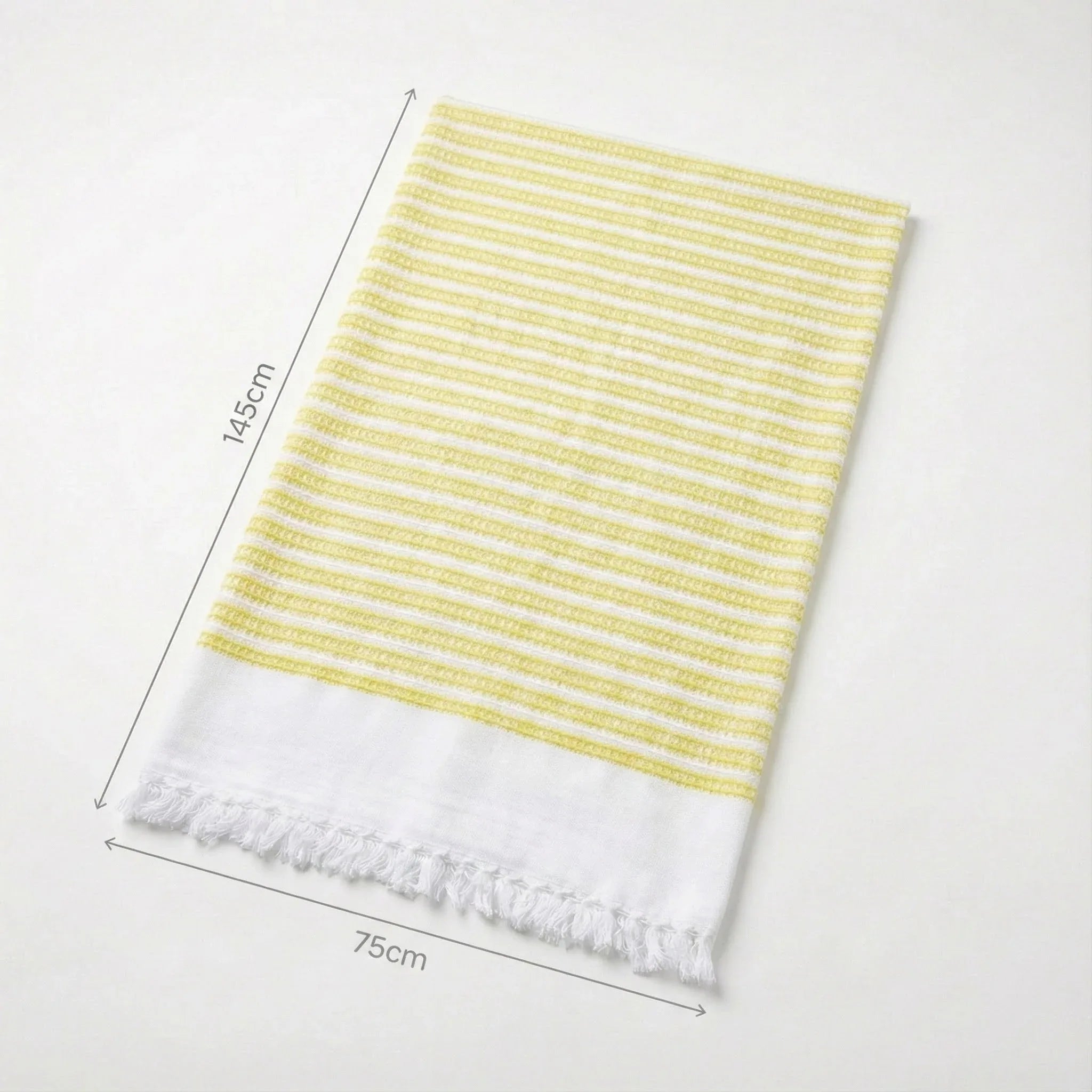Pure cotton quick dry towel yellow texture detail – TRESSNY
