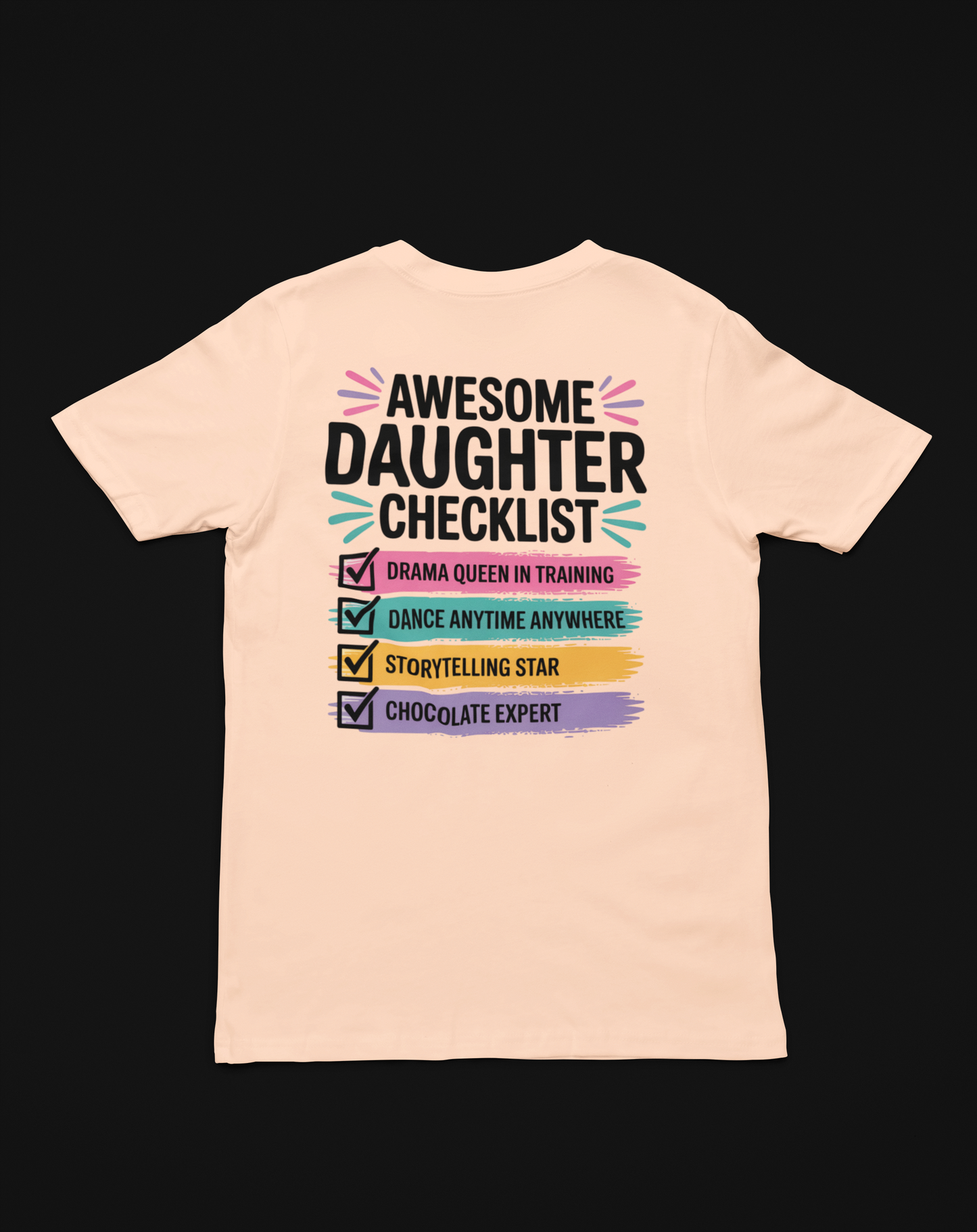 Awesome DaughterT-Shirt | 100% Cotton | Bio-Washed | Soft, Breathable & Durable