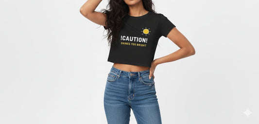 Caution Shines Too Bright Crop Top