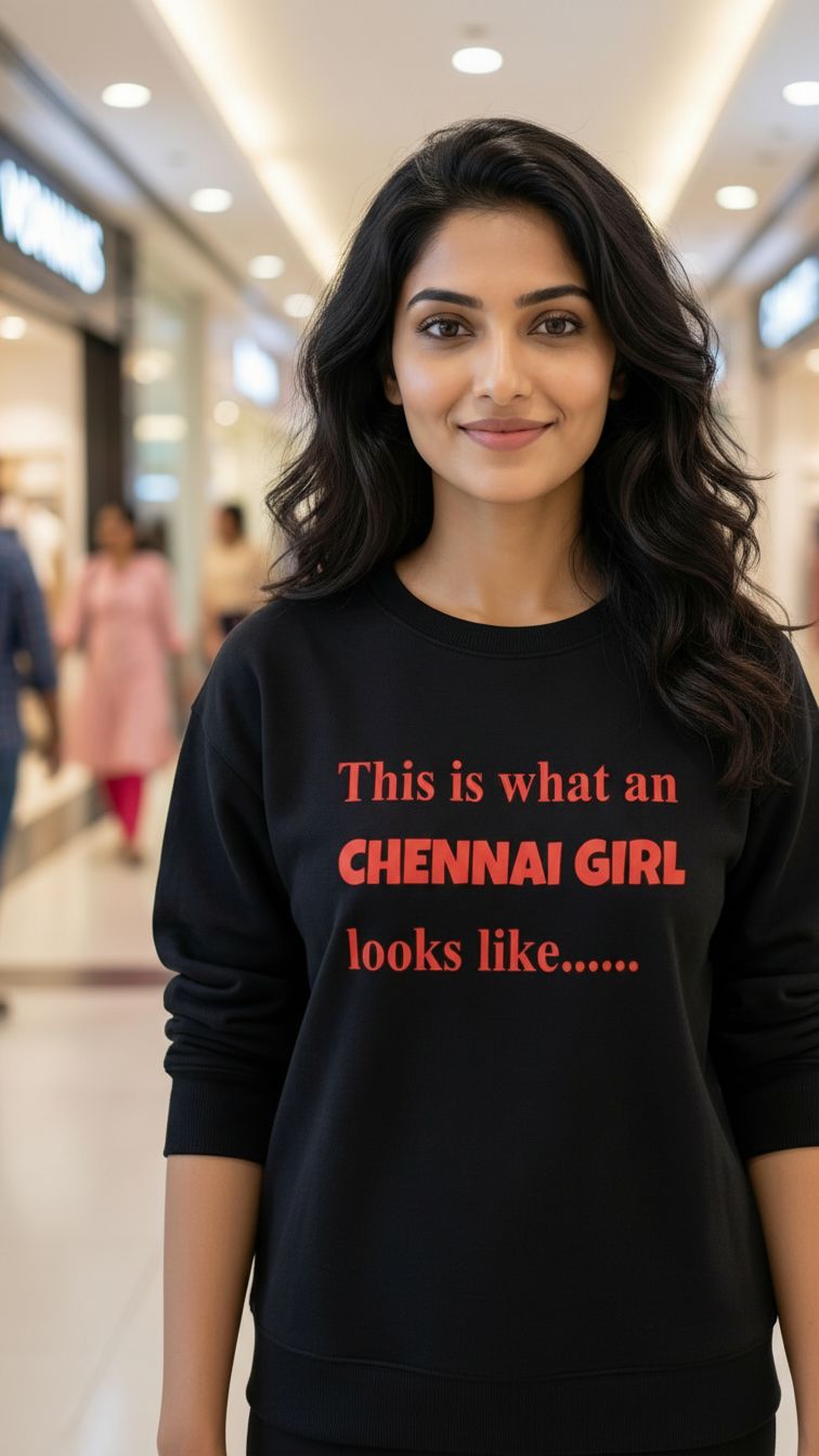 This Is What a Chennai Girl Looks Like – Statement Sweatshirt