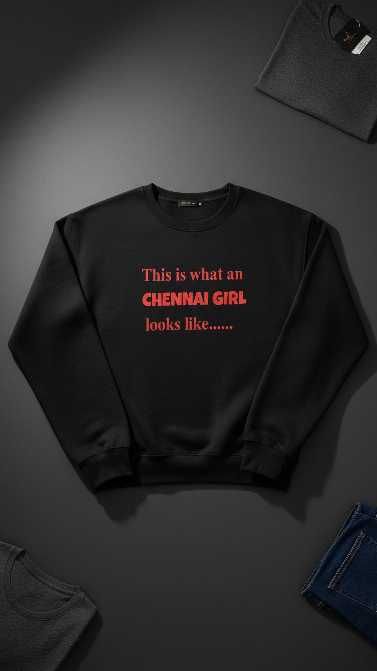 This Is What a Chennai Girl Looks Like – Statement Sweatshirt