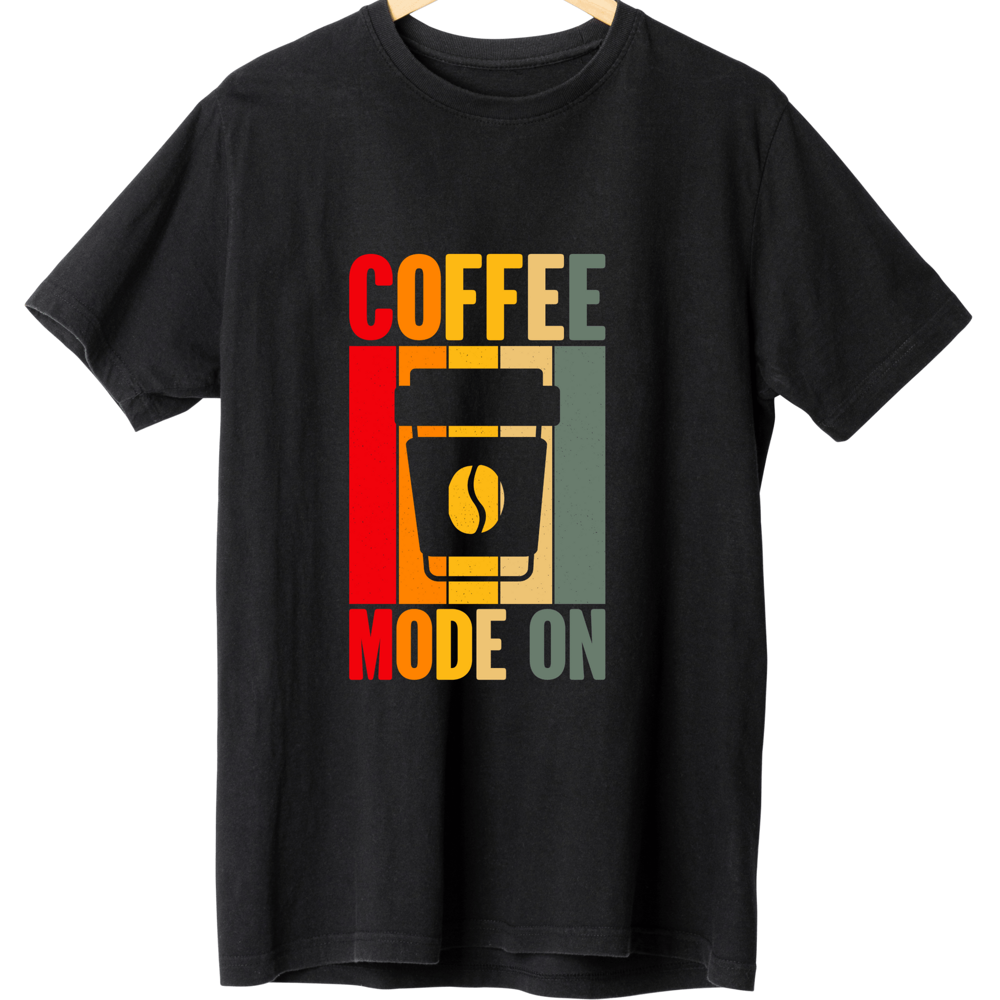 Coffee Mode On T-Shirt - TRESSNY - FRnHs - Bk - XS - Coffeemodeon - Fr - dtf