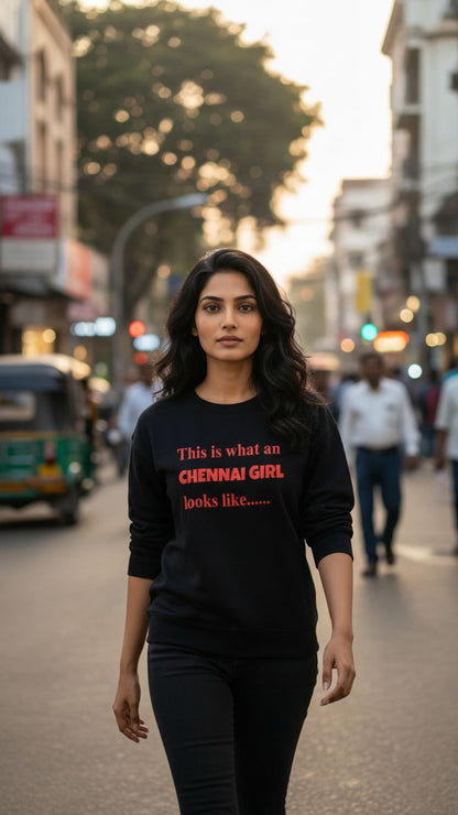 This Is What a Chennai Girl Looks Like – Statement Sweatshirt