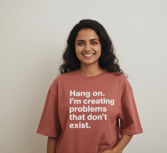 Hang on. I'm Creating Problem Oversized Tee - TRESSNY - v-8B2m1CSCaVZV1cMGPRYgub3XrAzd-HE=