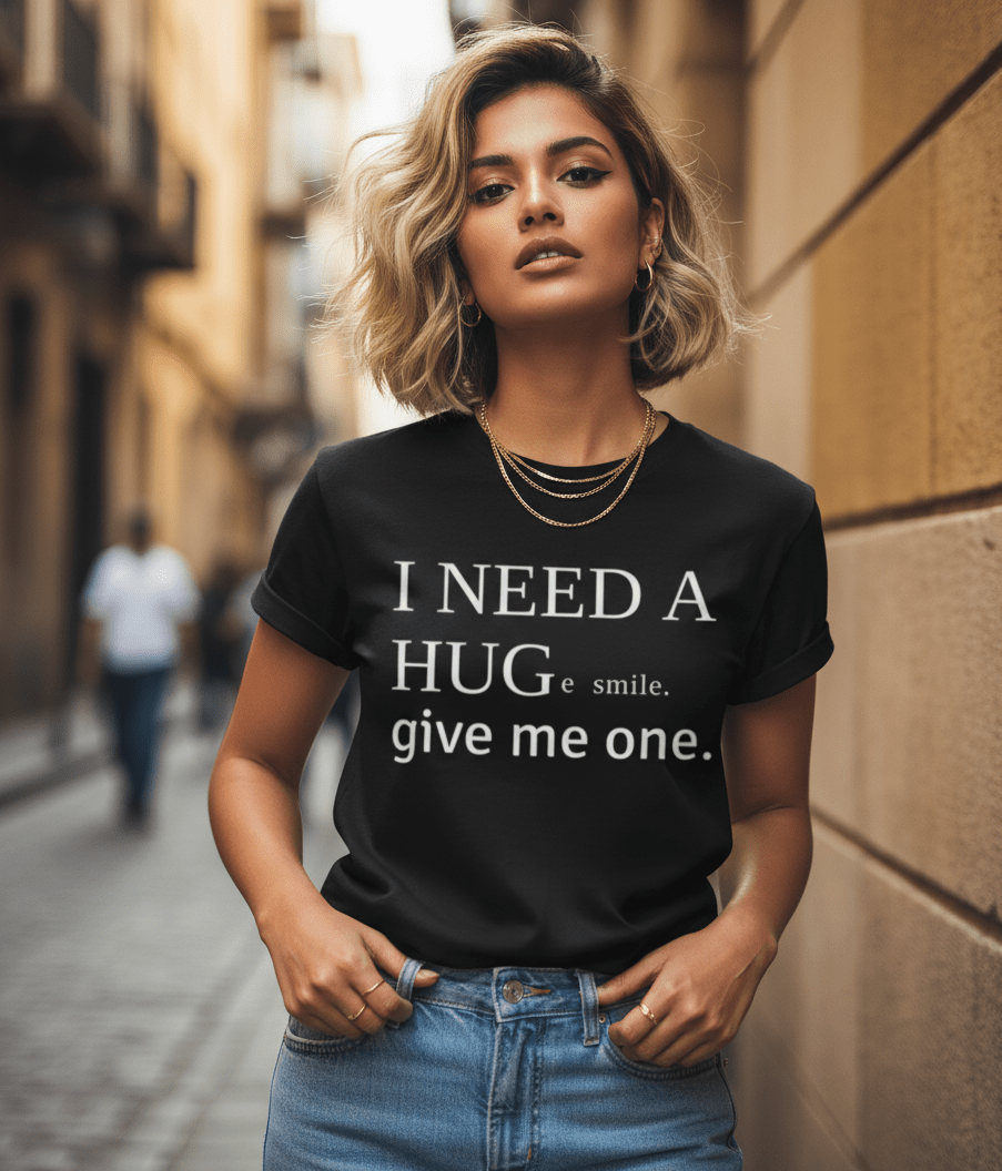 I Need A Huge Smile Tee - TRESSNY - v-8B2m1CSCaVZV1cAMMxYpub3UqwLb93M=