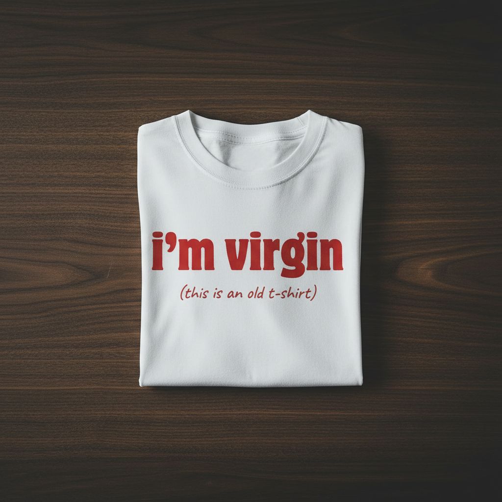 I'm a Virgin (this is an old t-shirt) Oversized Tee
