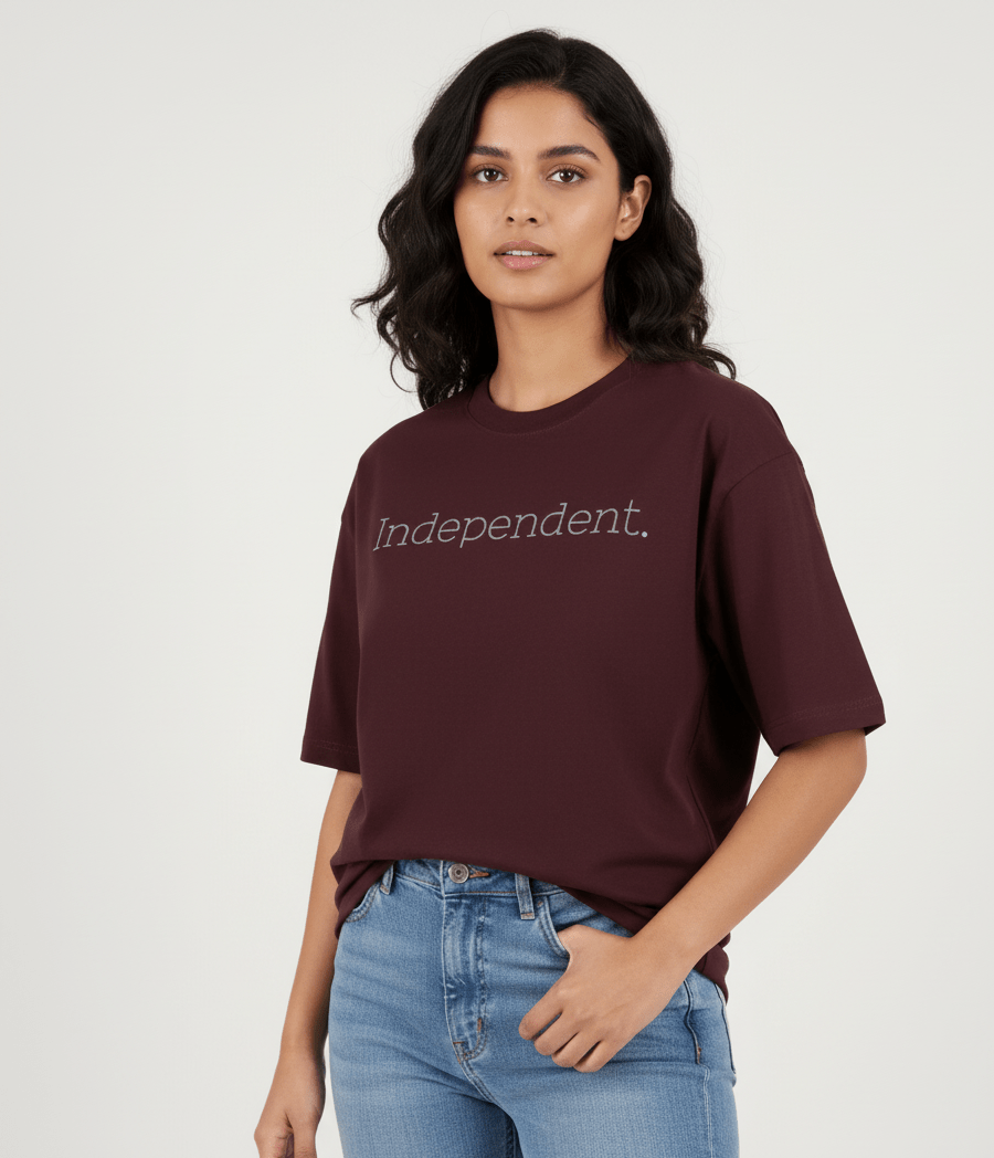 Independent Oversized Tee - TRESSNY - v-8B2m1CSCaVZV1McLNRcpub3frQnc8Xc=