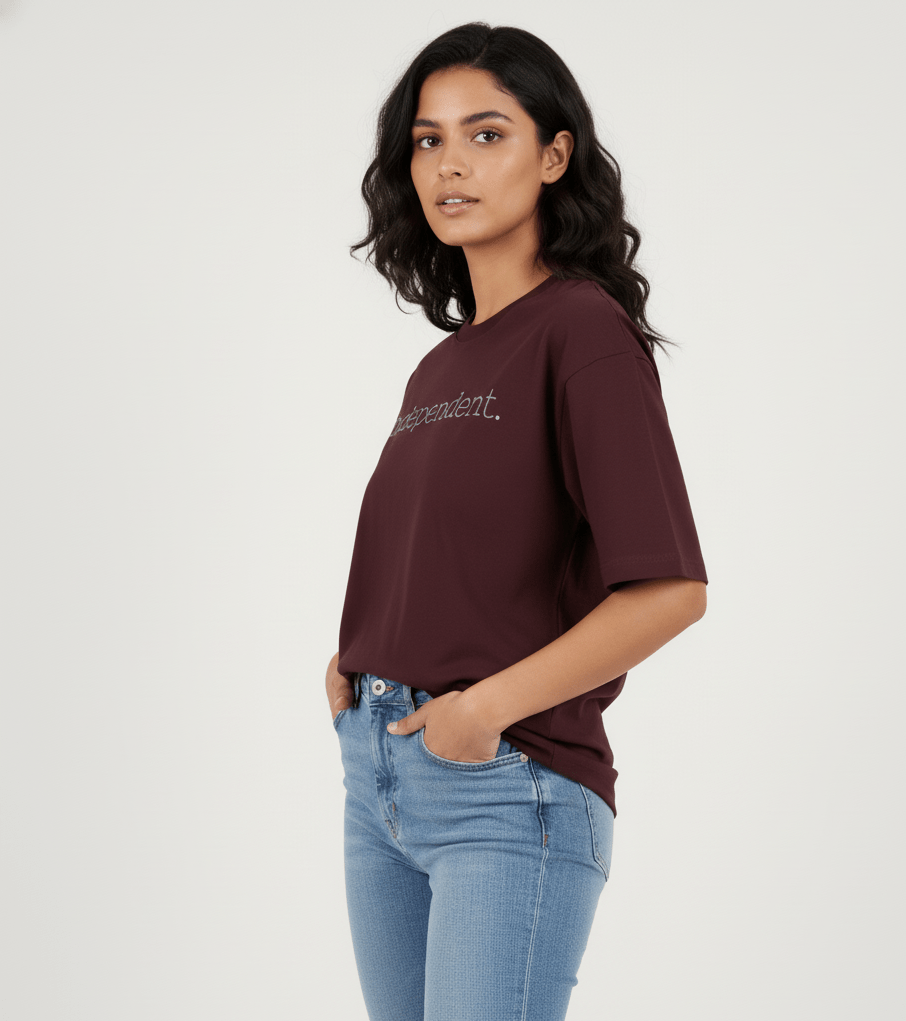 Independent Oversized Tee - TRESSNY - v-8B2m1CSCaVZV1McLNRcpub3frQnc8Xc=