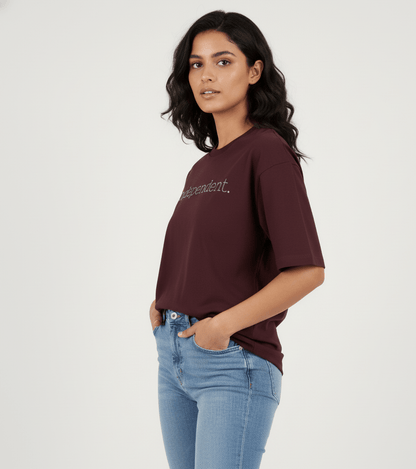 Independent Oversized Tee - TRESSNY - v-8B2m1CSCaVZV1McLNRcpub3frQnc8Xc=