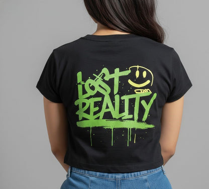 Lost Reality Graphic Crop Top