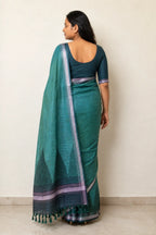 Temple Butta Soft Silk Saree with Zari Border - Body Butta | Women Fashion India