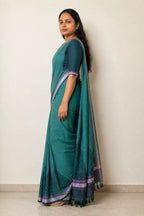 Temple Butta Soft Silk Saree with Zari Border - Zari Border | Women Fashion India