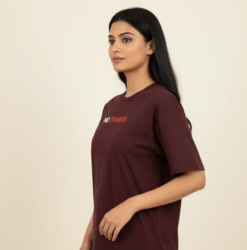 No Thanks Oversized Tee - TRESSNY