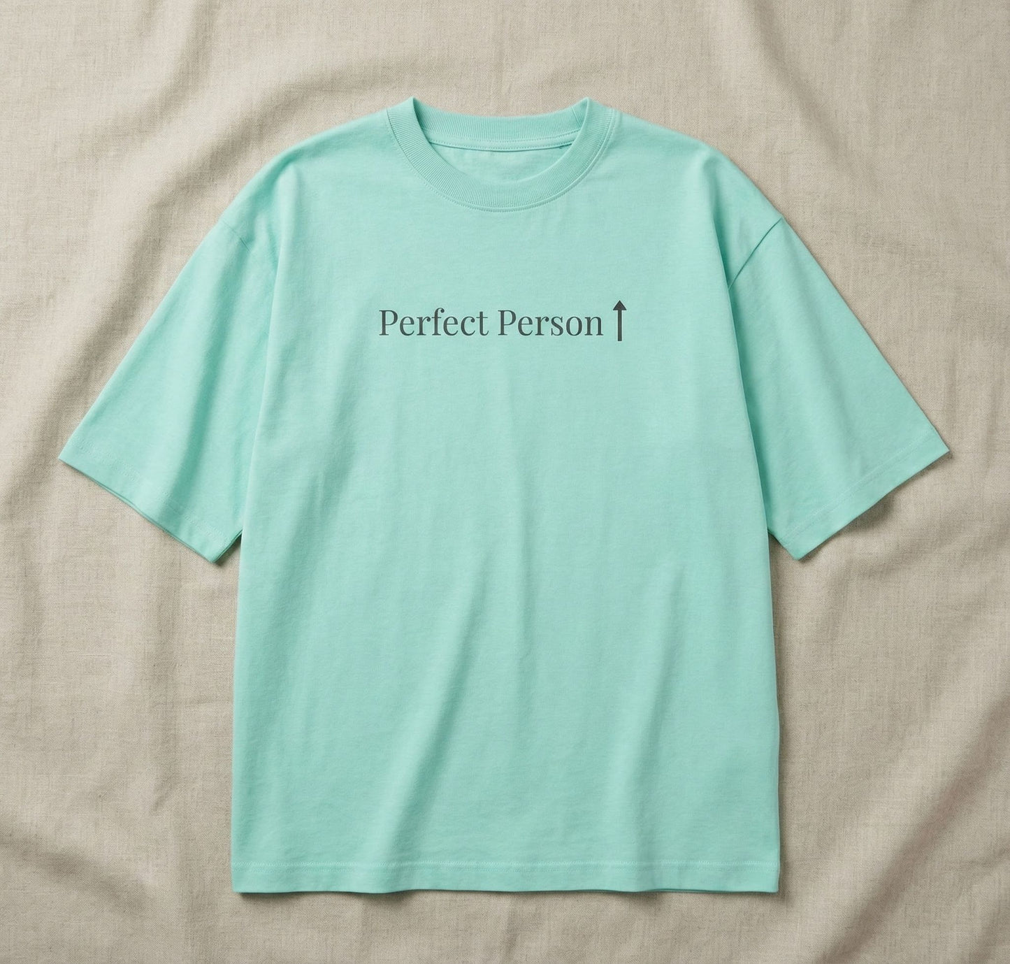 Perfect Person Oversized Cotton T-Shirt  for Women| Heavyweight 240 GSM