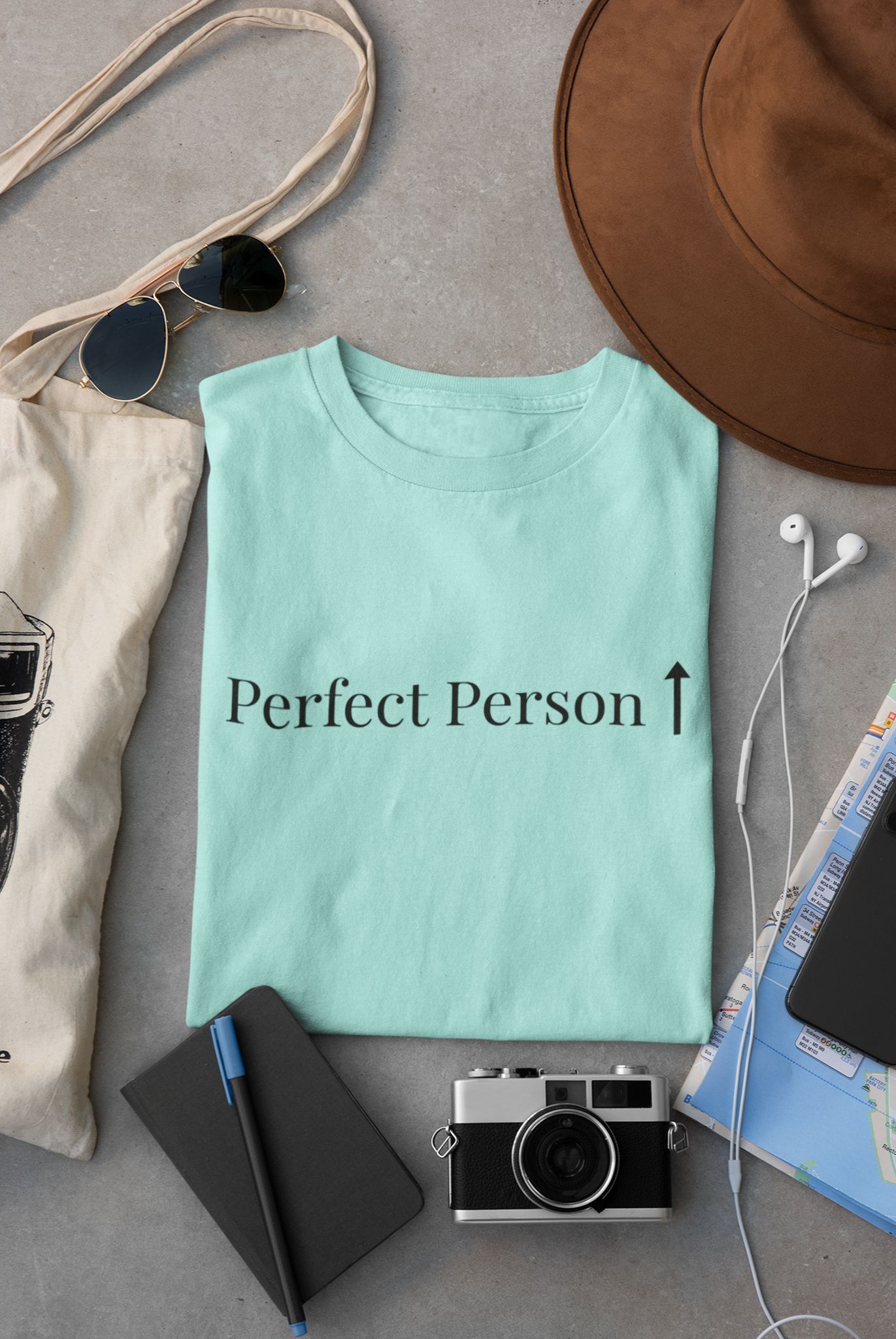 Perfect Person Oversized Cotton T-Shirt  for Women| Heavyweight 240 GSM
