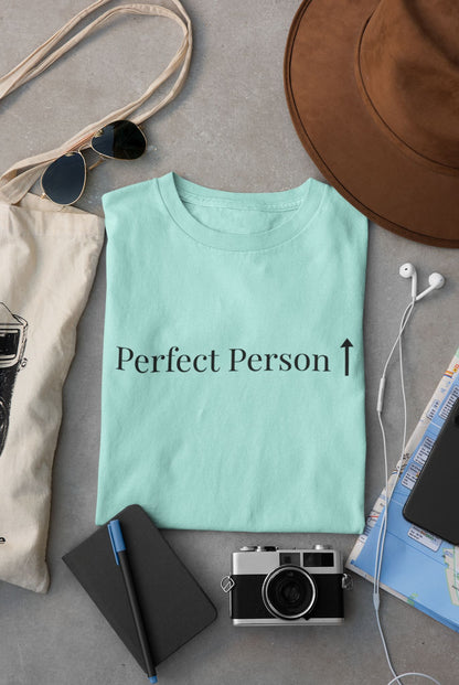 Perfect Person Oversized Cotton T-Shirt  for Women| Heavyweight 240 GSM