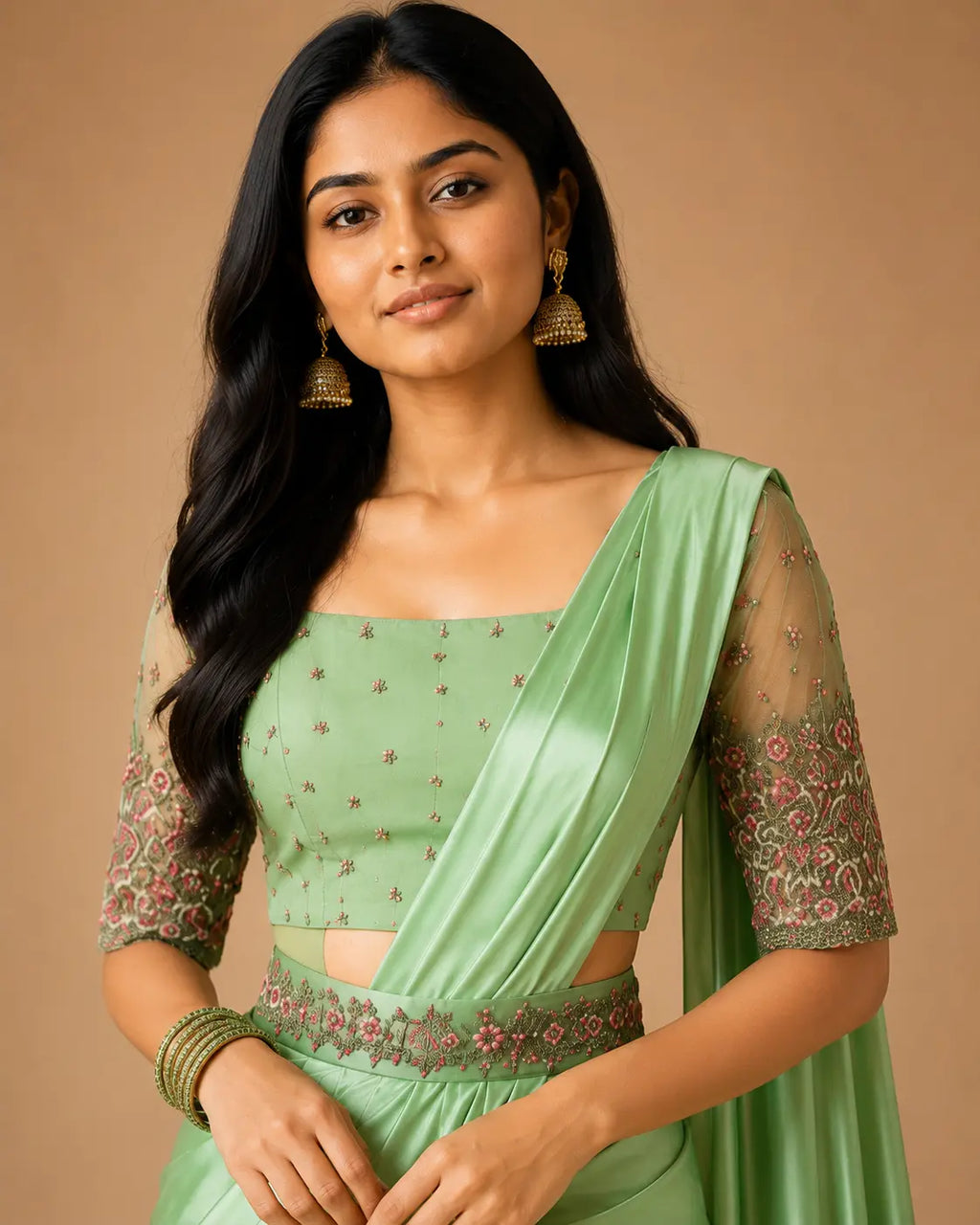 PREMIUM QUALITY ULTRA SATTIN PARTY WEAR SAREES - Detail View | Women Fashion India
