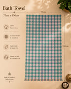 Pure cotton bath towel size guide 75x150cm jpg – TRESSNY