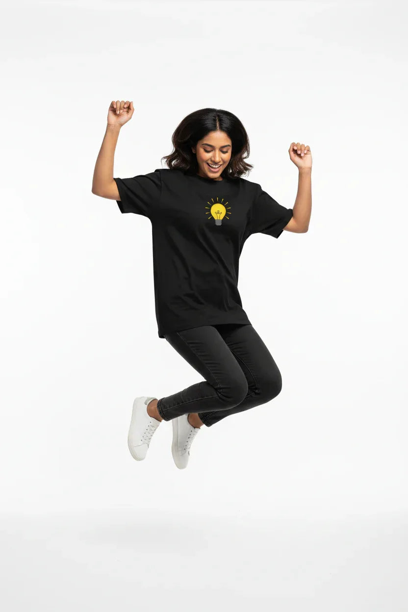 TRESSNY-Bright-Idea-Tee-Black-Action