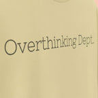 Corporate thinking oversized T-shirt yellow close up – TRESSNY