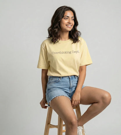 Overthinking Dept. – Oversized Tee - TRESSNY