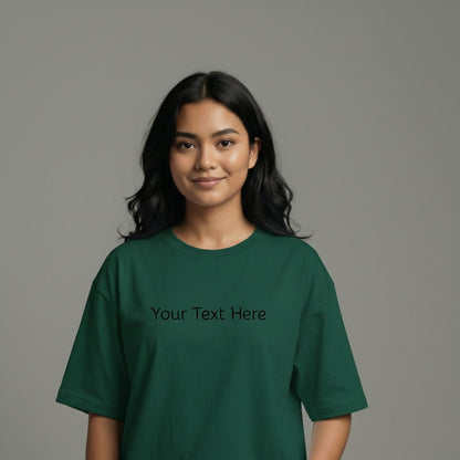 Custom Text Oversized T-Shirt – Personalized Tee