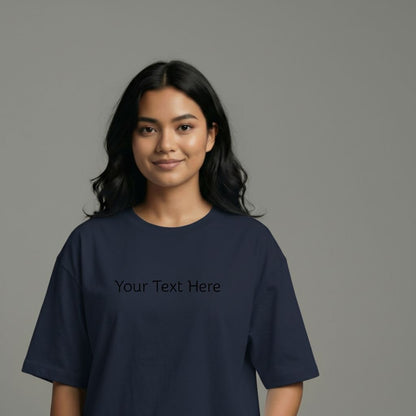 Custom Text Oversized T-Shirt – Personalized Tee