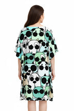 TRESSNY-Dog-Print-Kaftan-White-Back-Detail