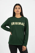 TRESSNY-Original-Full-Sleeve-Tee-Bottle-Green-Front-Detail
