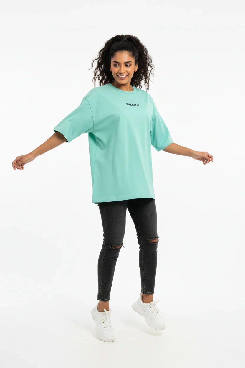 TRESSNY-Oversized-Tee-Mint-Front-Hero