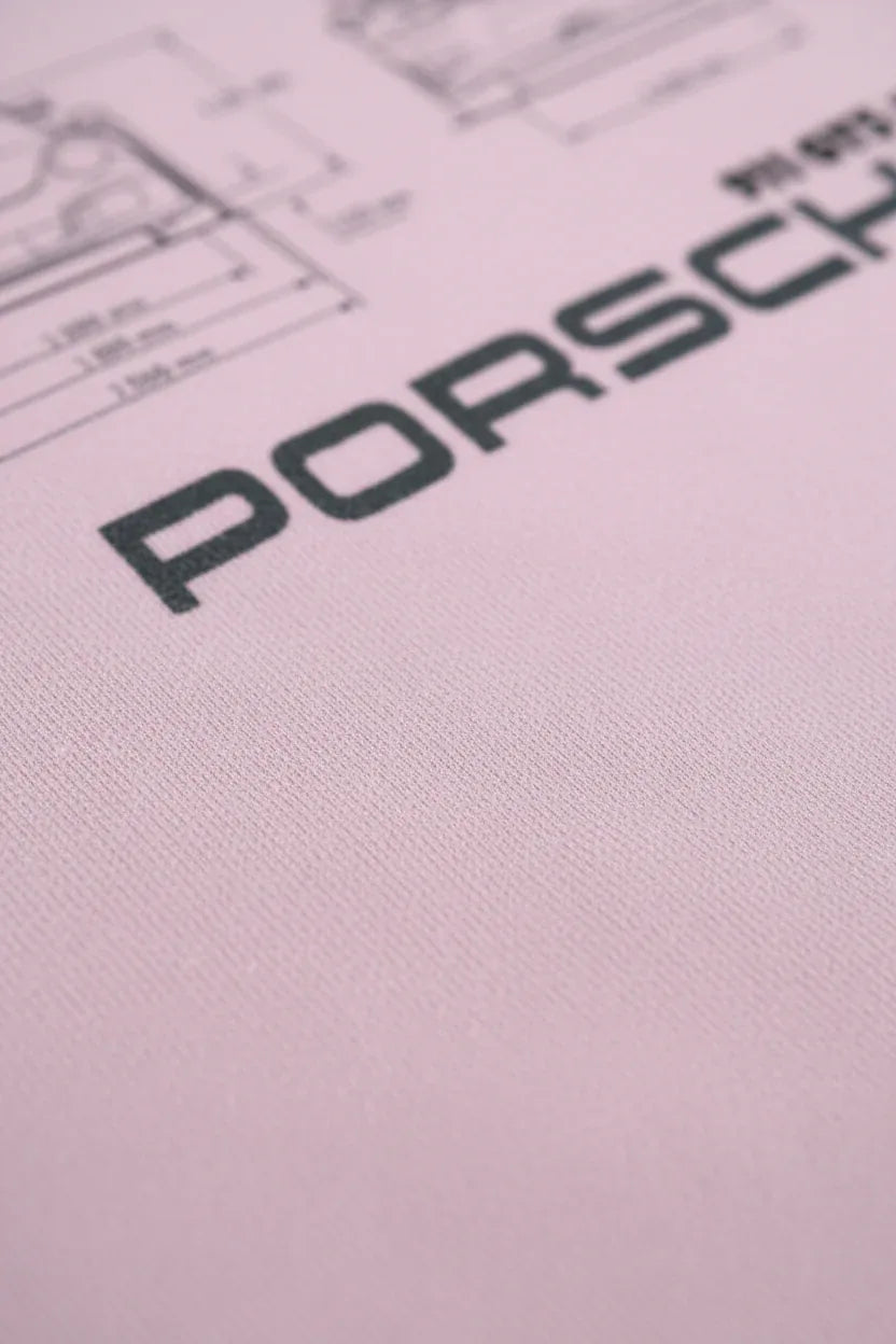 TRESSNY-Porsche-Tee-Pink-Fabric-Macro