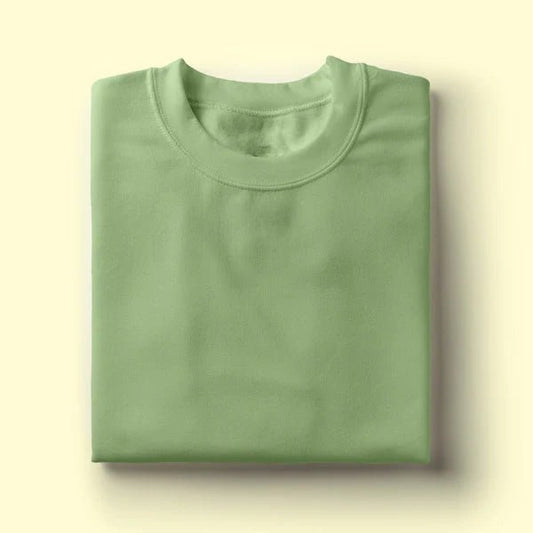 Unisex Jade Round Neck T-shirt | 100% Cotton | Bio - Washed | Breathable & Durable - TRESSNY - MRnHs - Jd - XS