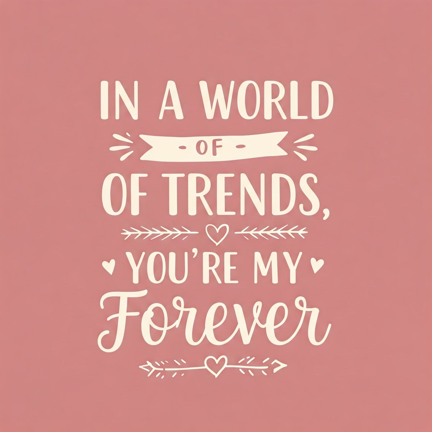 You're My Forever| Unisex Round Neck T-shirt | 100% Cotton | Bio - Washed | Breathable & Durable - TRESSNY - MRnHs - Nb - S - InAworldoftrendsDesign - Fr - dtf