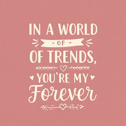 You're My Forever| Unisex Round Neck T-shirt | 100% Cotton | Bio - Washed | Breathable & Durable - TRESSNY - MRnHs - Nb - S - InAworldoftrendsDesign - Fr - dtf